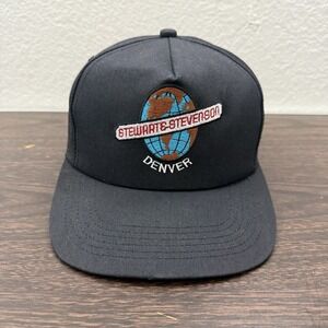 Stewart & Stevenson Hat Cap Snapback Black Diesel Logo K-Products 90's USA